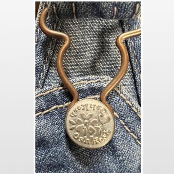 OshKosh B'gosh Baby Blue Denim Vestbak Kid Overalls - Picture 5 of 15